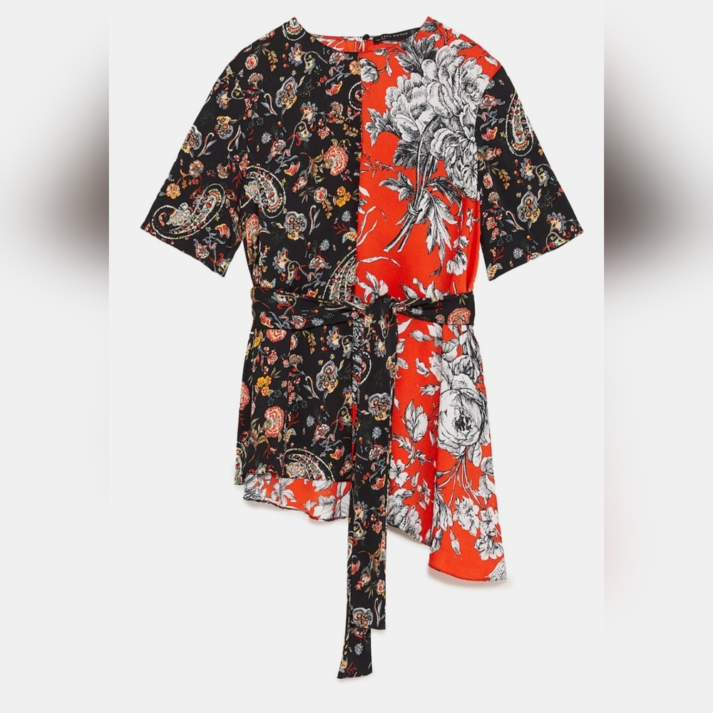 Zara Patterned Top